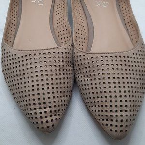 Tan Suede Franco Sarto Women's Ballet Flats, size 7